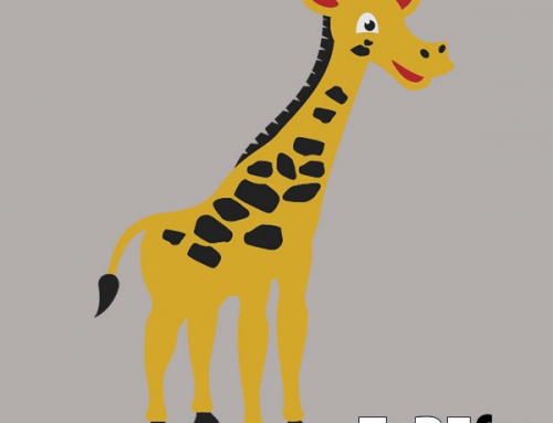Žirafa talna dekoracija
